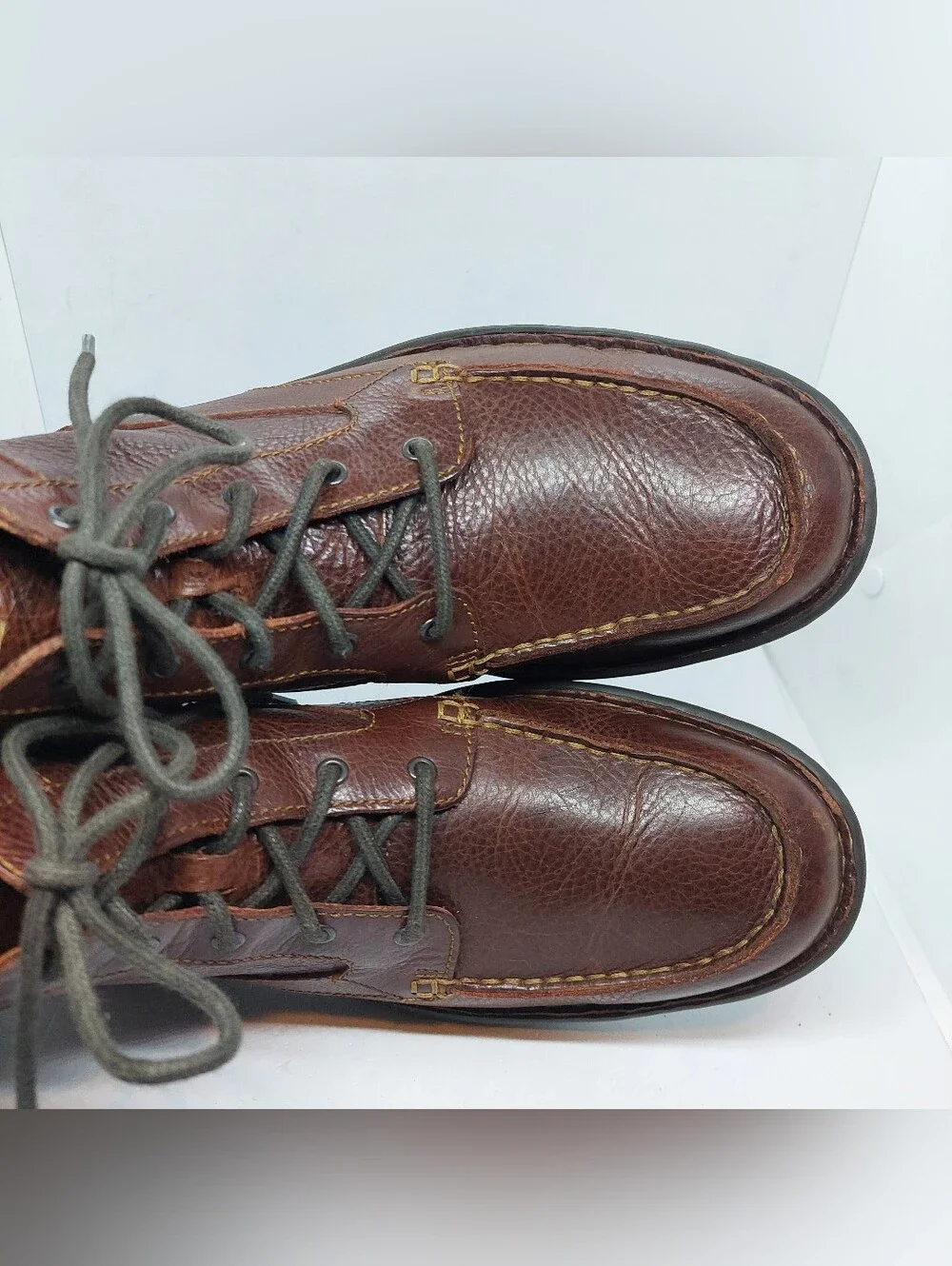 Born Chukka Boot Lace Up Dark Brown Leather Men's Size 12MW Casual Classi Shoes
